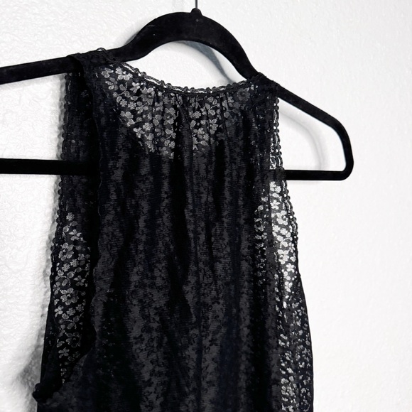 GOSSARD ARTEMIS VINTAGE BLACK LACE NIGHTIE SZ S - Picture 8 of 9